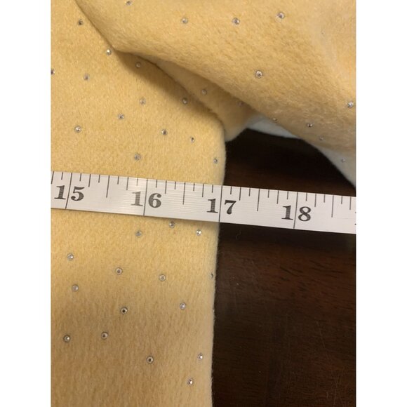 NWT Time Star Butter Yellow Kids 36 Gold Button Pea Coat - Picture 4 of 8